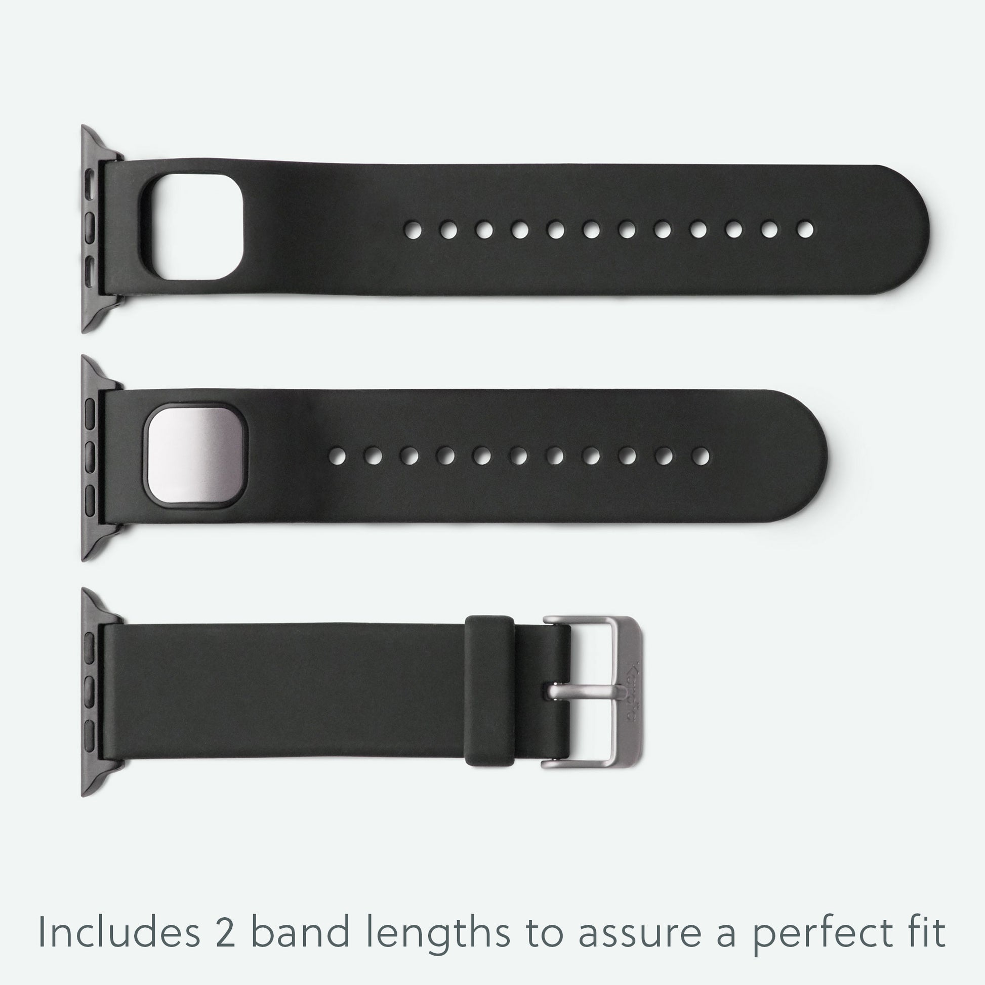 Kardia Band includes 2 different lengths to assure a perfect fit